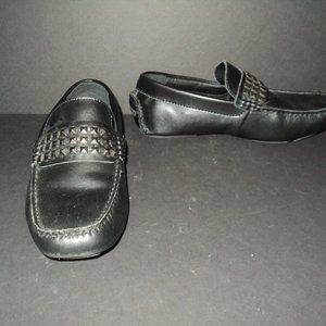 Rock & Republic Men's 7M Driving Moccasins Loafers Black IGGI In Original Box